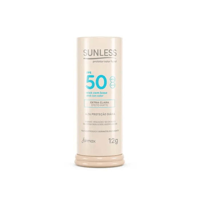 Protetor Solar Facial FPS50 Sunless com Base Extra Clara 12g - Imagem 1